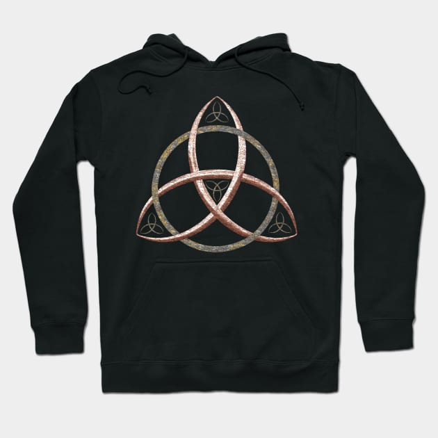 Trinity Knot Triquetra Symbol Hoodie by macdonaldcreativestudios